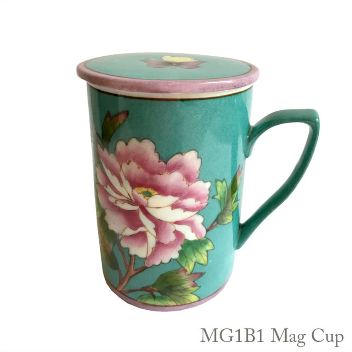 THE-SECRET-GARDEN シノワズリ マグカップ 蓋付 全8種類 花鳥柄 オール