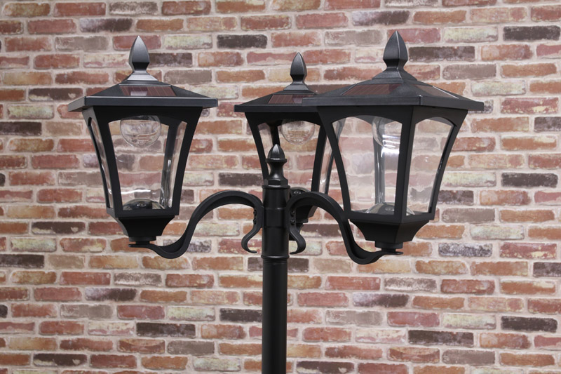 不二貿易（Fuji Boeki） LEDソーラースタンドライト 3灯 プランター