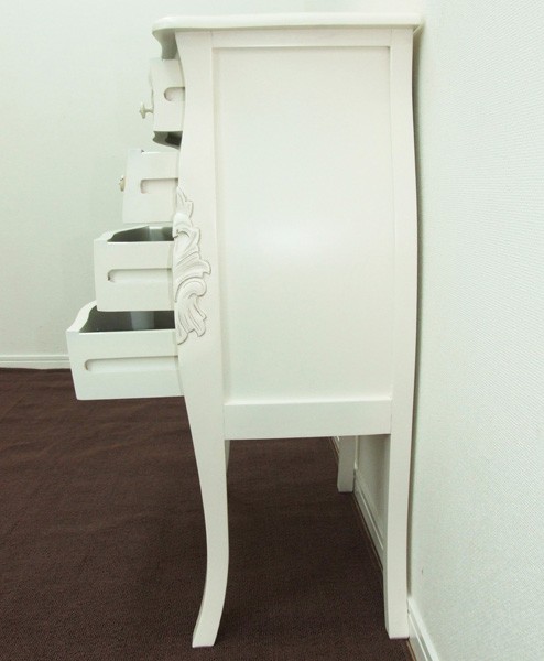 クロシオ コモチェスト4D 単品 アンティーク調家具 BR/WH 92171・28574