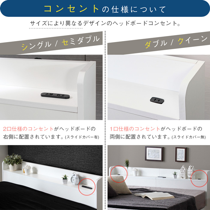 スタンザインテリア 多機能 収納ベッド RUES 「ルース」 引き出し付き