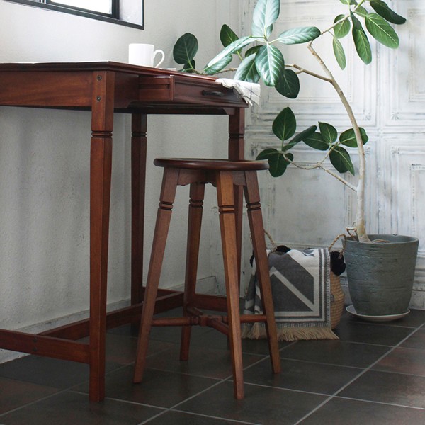 ICHIBA sou High Stool ソウ ハイスツール 天然木 マホガニー材