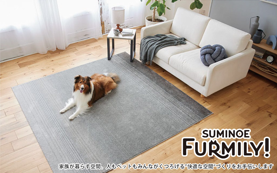 スミノエ SUKOSUWARI スコスワリ (約72cm×70cm 変形ラグ・マット) 防
