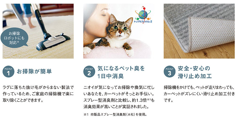 スミノエ SUKOSUWARI スコスワリ (約72cm×70cm 変形ラグ・マット) 防