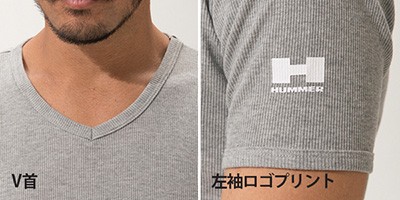 9043-15半袖リブTシャツ