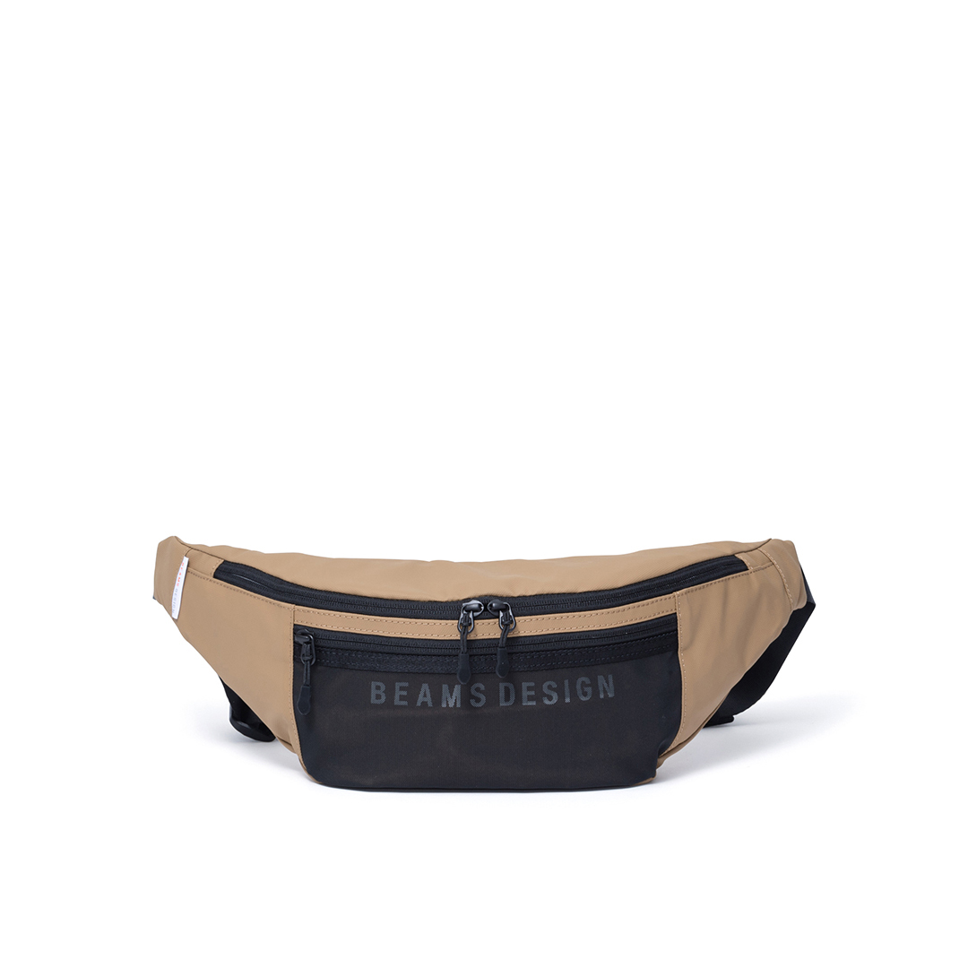 PORTER ×BEAMSメッシュ ボディバッグ ベージュMサイズ 正規販売店】BEAMS DESIGN ELASTIC MESH ボディバッグ【BMMH0BS2