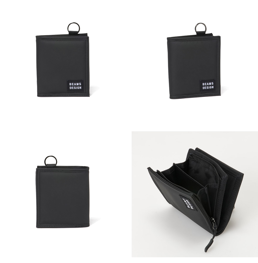 PORTER ✖️BEAMSデザイン　二つ折り財布　ブラック 正規販売店】BEAMS DESIGN Passive 二つ折り財布【BMMW6CS2