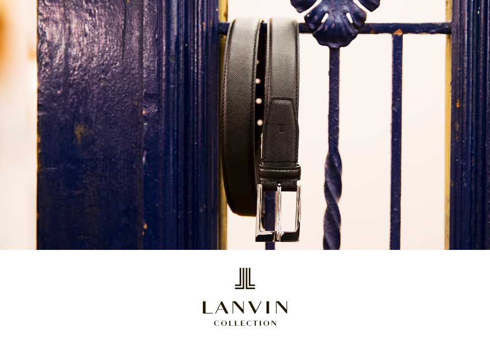 正規販売店】LANVIN COLLECTION 35mmメッシュベルト（M）（JLMB1190