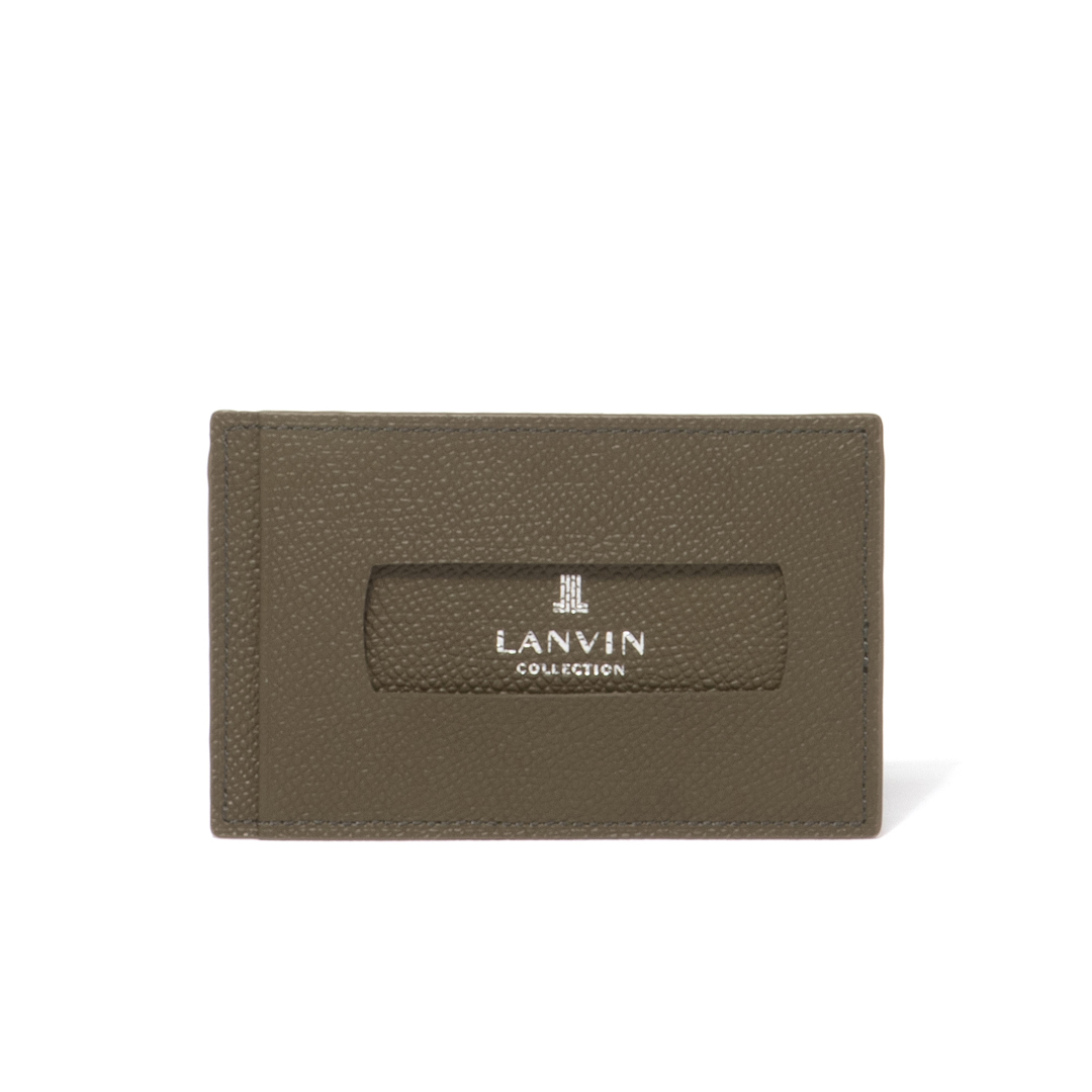 【正規販売店】LANVIN COLLECTION THIN CONSTRUCTION 単パスケース ［ランバン・コレクション］ メンズ 定期入れ IC カードケース 本革 | LANVIN COLLECTION | 03