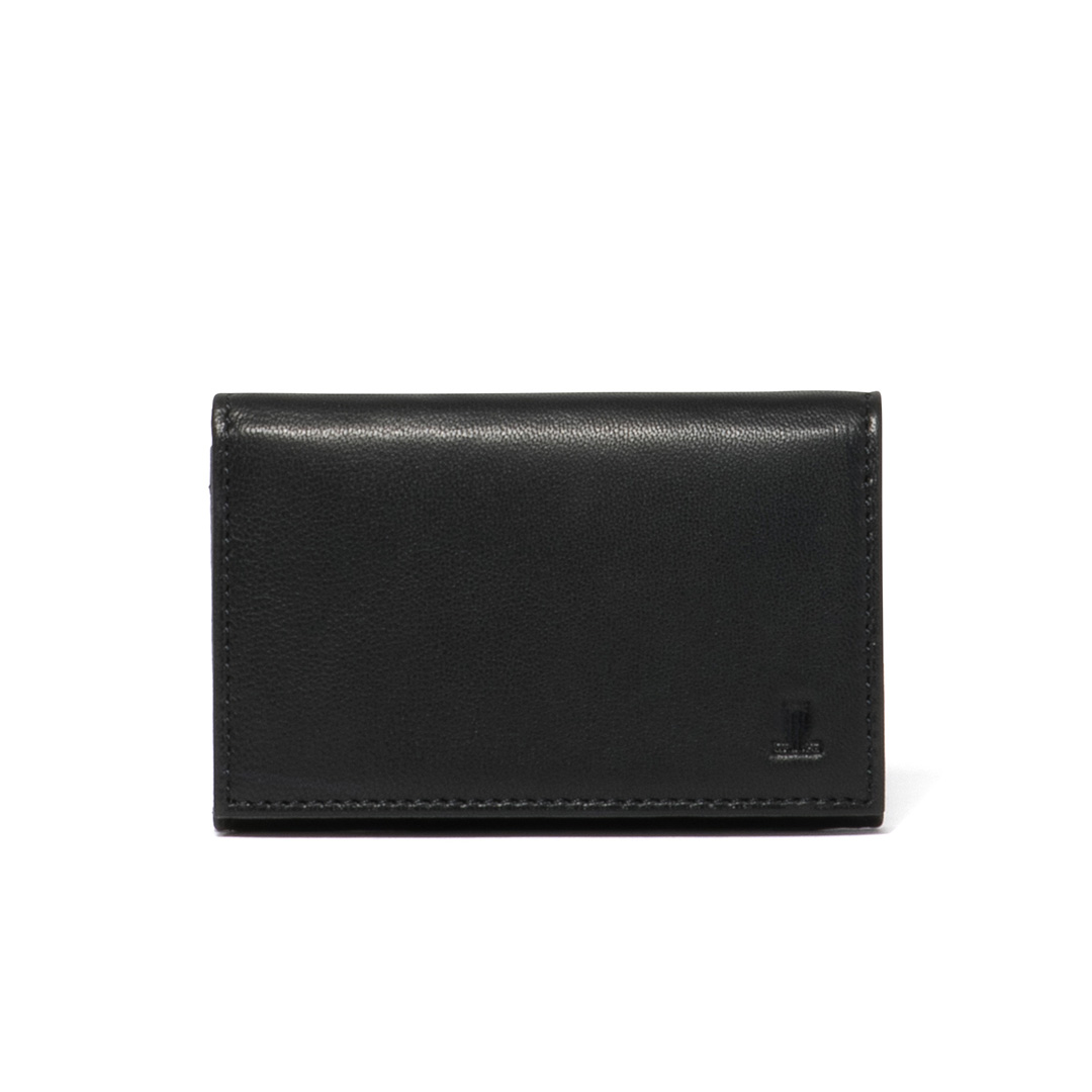 名刺入れ/定期入れ Leather ID Holder + Wallet Black LANVIN COLLECTION 【正規販売店】LANVIN SHEEP LEATHER 名刺入れ