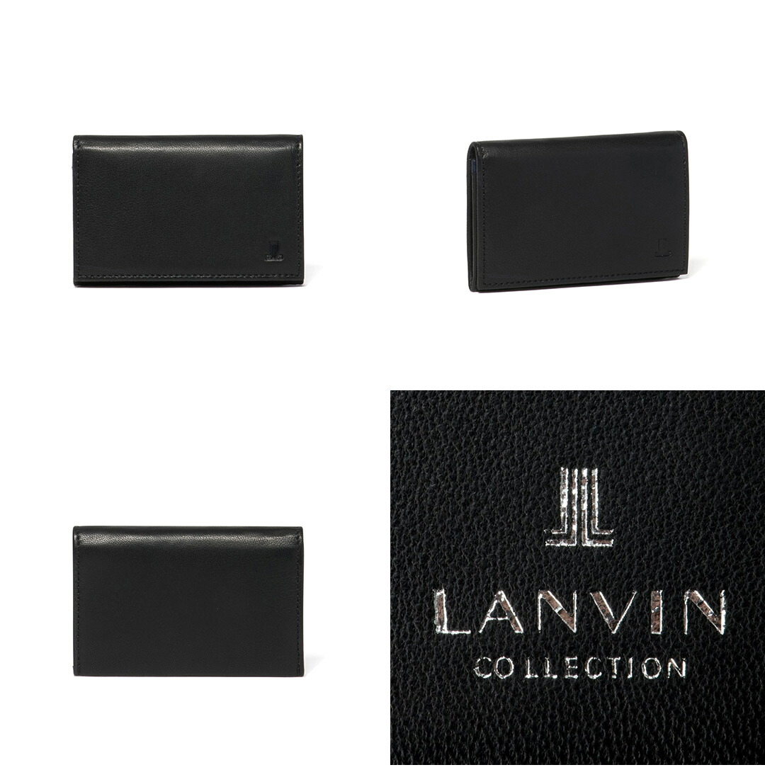LANVIN COLLECTION 【正規販売店】LANVIN SHEEP LEATHER 名刺入れ
