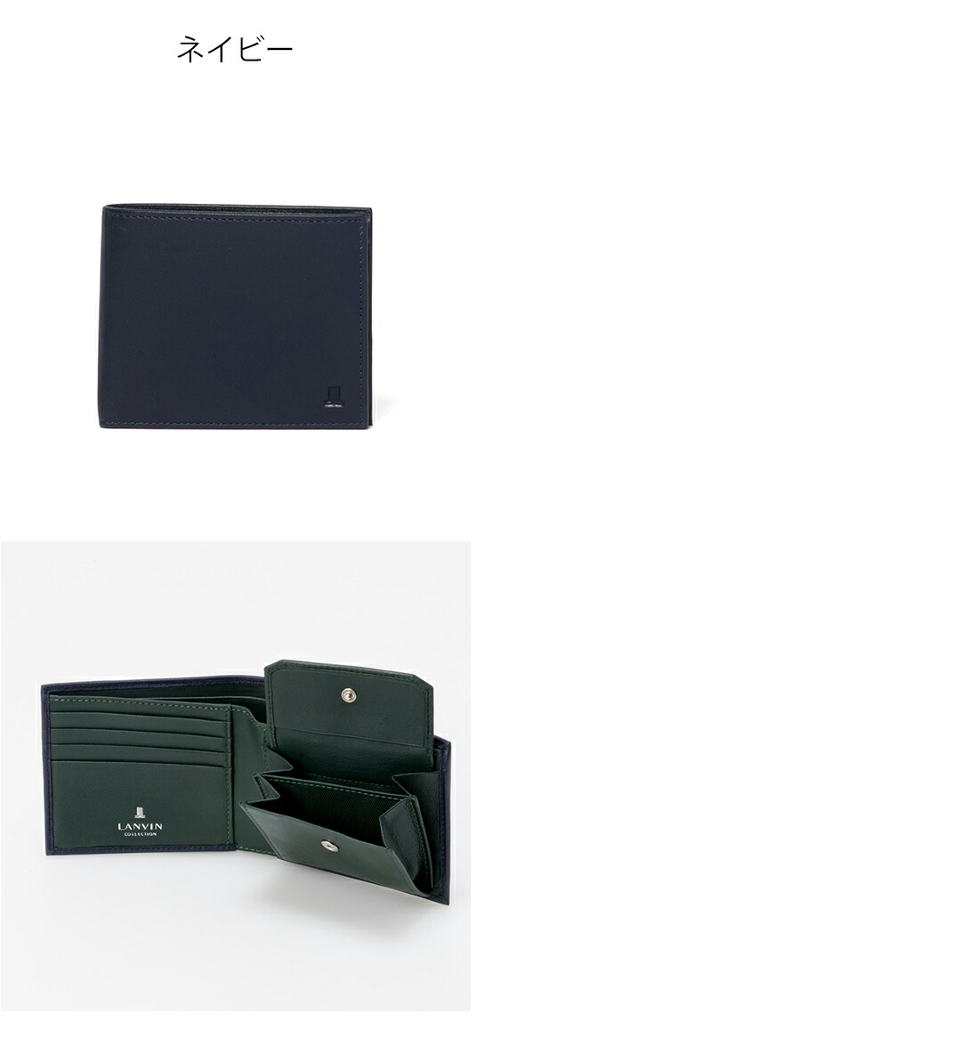 LANVIN COLLECTION 【正規販売店】LANVIN SHEEP LEATHER 二つ折り財布