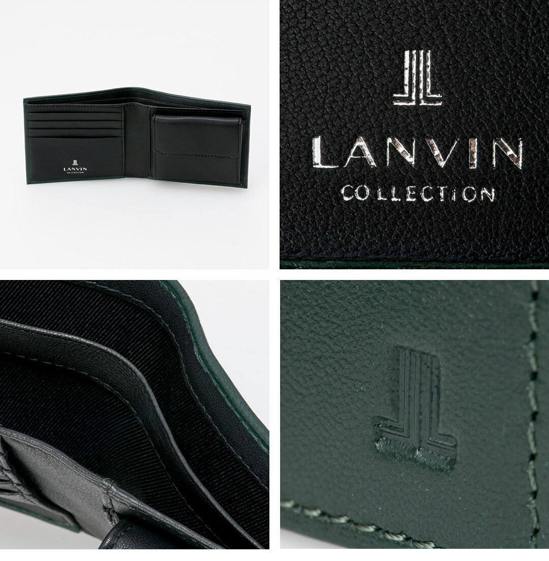 LANVIN COLLECTION 【正規販売店】LANVIN SHEEP LEATHER 二つ折り財布