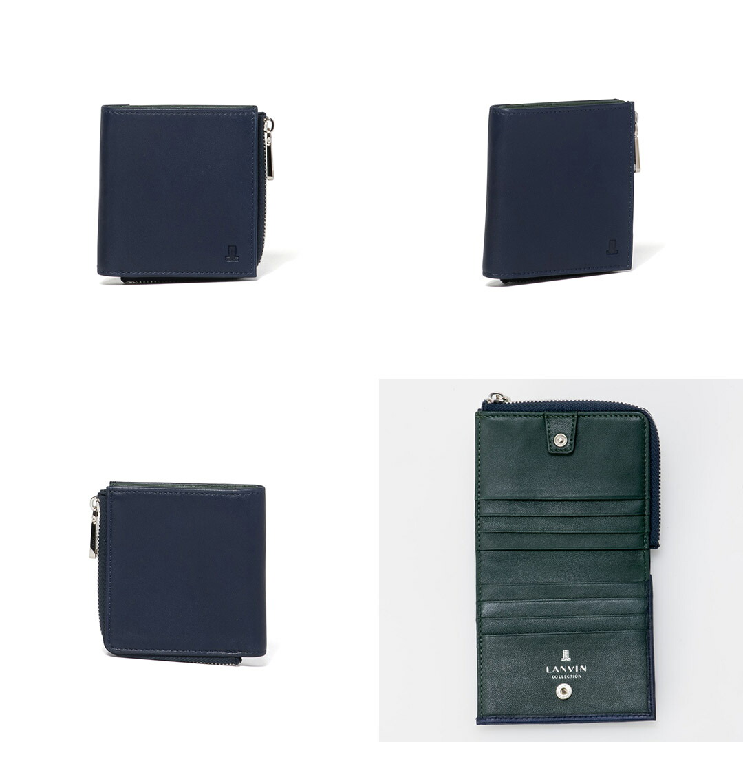 LANVIN COLLECTION 【正規販売店】LANVIN SHEEP LEATHER L字ファスナー