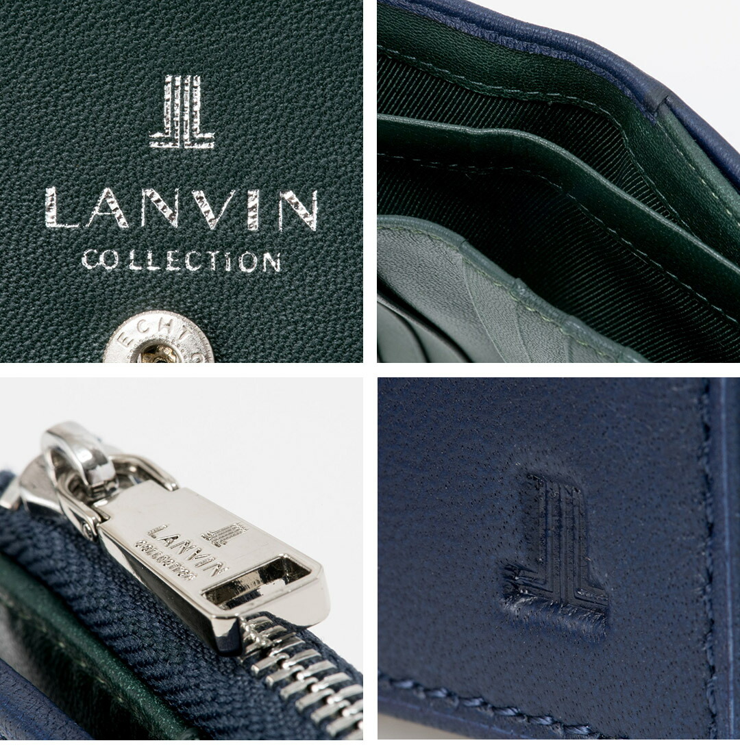 LANVIN COLLECTION 【正規販売店】LANVIN SHEEP LEATHER L字ファスナー