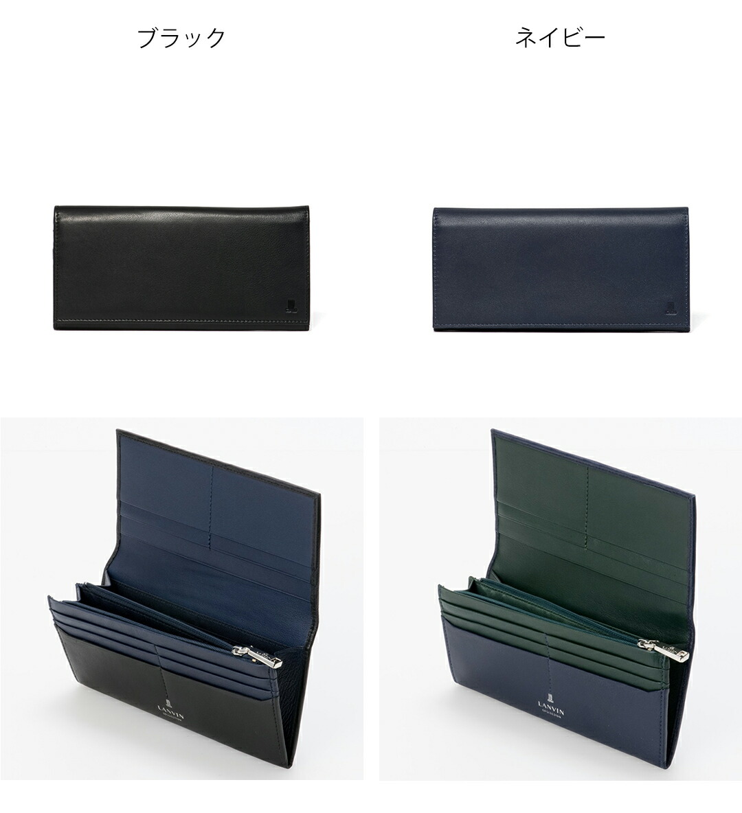 LANVIN COLLECTION 【正規販売店】LANVIN SHEEP LEATHER かぶせ型長