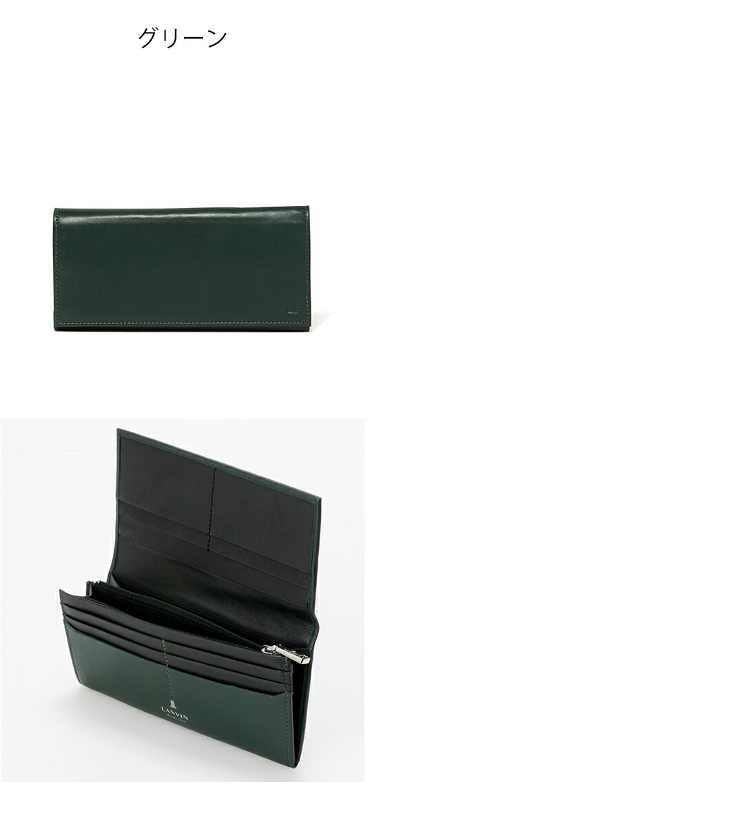 LANVIN COLLECTION 【正規販売店】LANVIN SHEEP LEATHER かぶせ型長