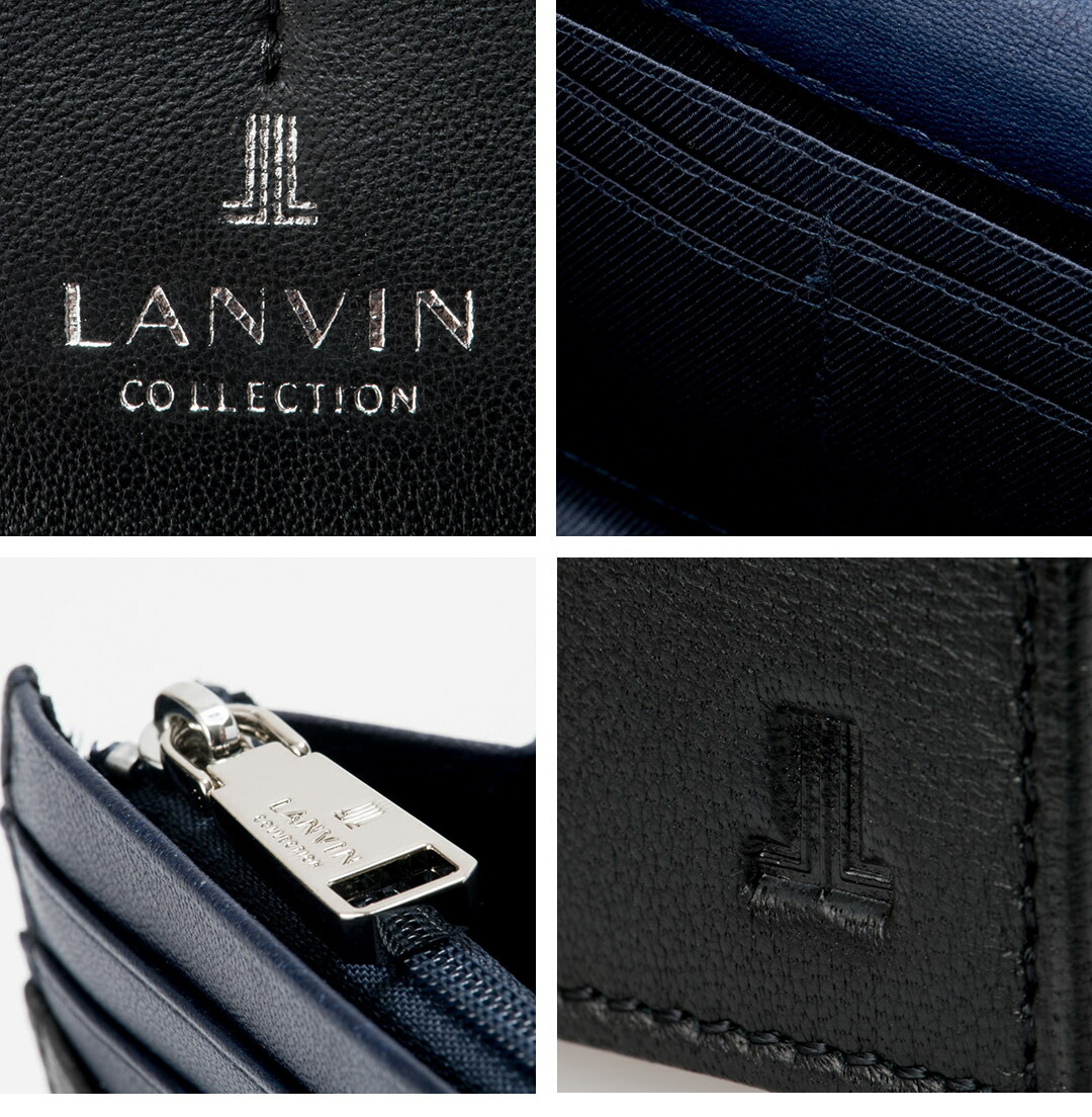 LANVIN COLLECTION 【正規販売店】LANVIN SHEEP LEATHER かぶせ型長