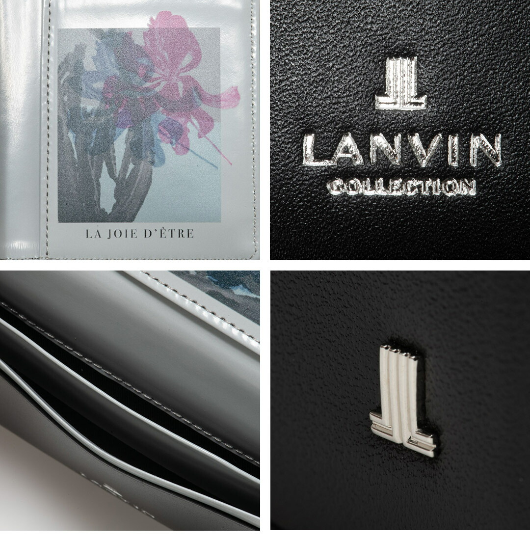 sweetylily　A878★逸品‼️豪華刺繍‼️ランナー2m10cm LANVIN COLLECTION 【正規販売店】LANVIN FLOWER PRINT 名刺入れ