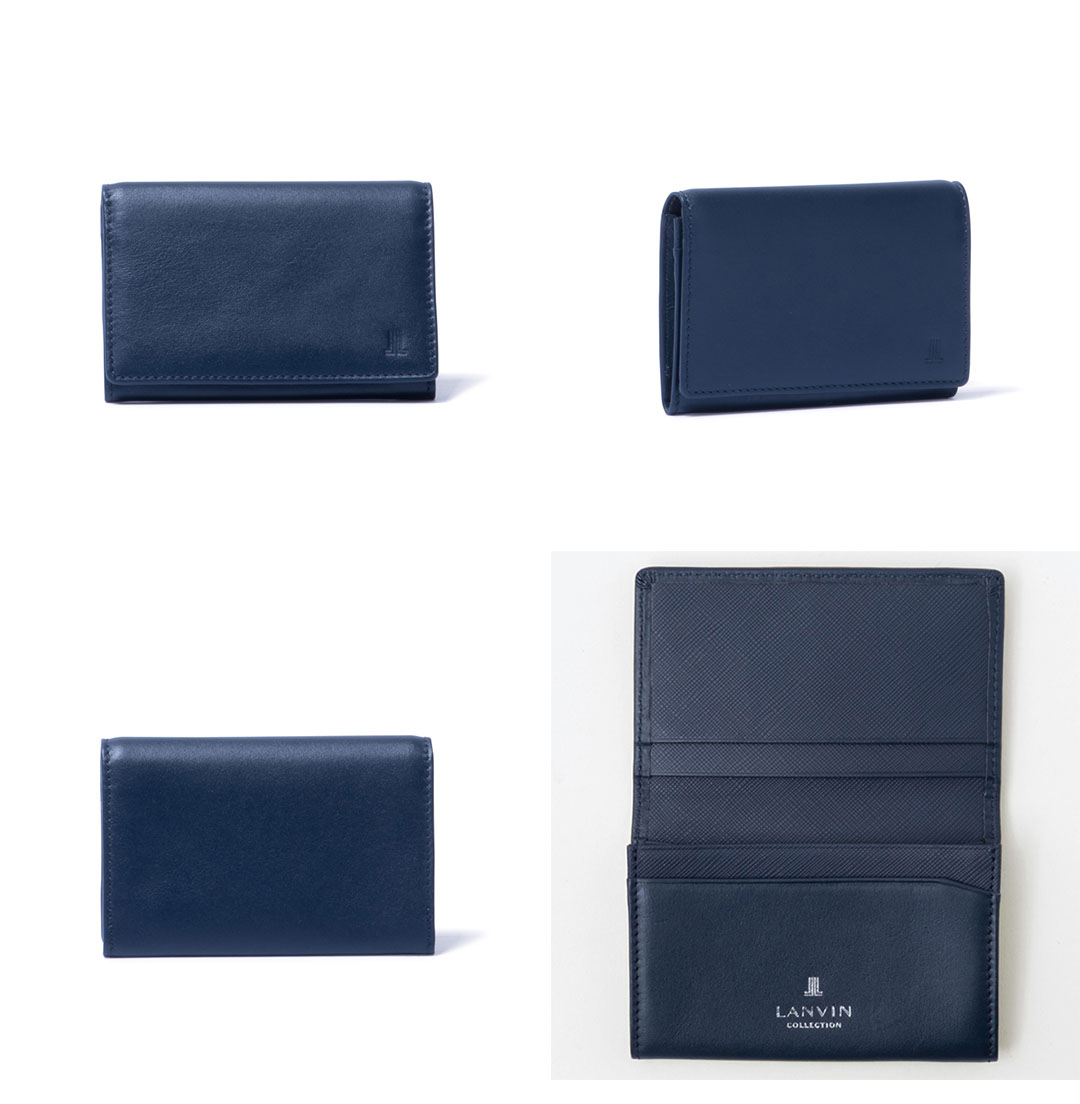 LANVIN COLLECTION 【正規販売店】LANVIN EMBOSS COMBINATION 名刺入れ