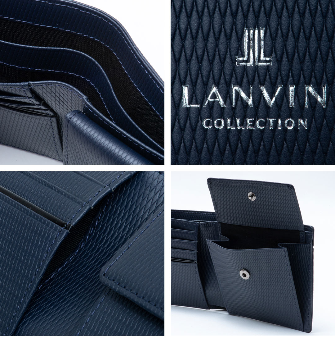 〈美品!!〉LANVINcollection LANVIN COLLECTION 【正規販売店】LANVIN LEATHER COMBINATION 小銭