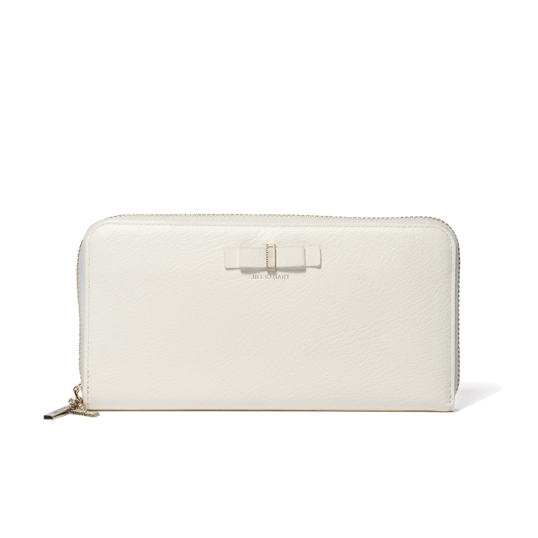 【未使用品】JILLSTUART ホワイト 長財布 未使用品 新品】ジルスチュアート プリズム BOX 長財布 ホワイト ジル