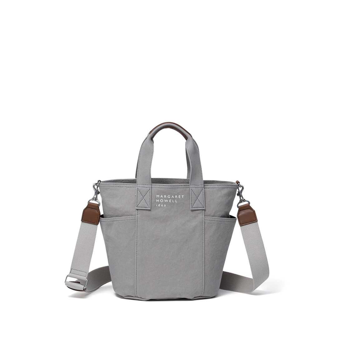 【美品】MARGARET HOWELL idea ゲーブル トート(S)グレー MARGARET HOWELL idea（マーガレット ハウエル アイデア） 【正規販売
