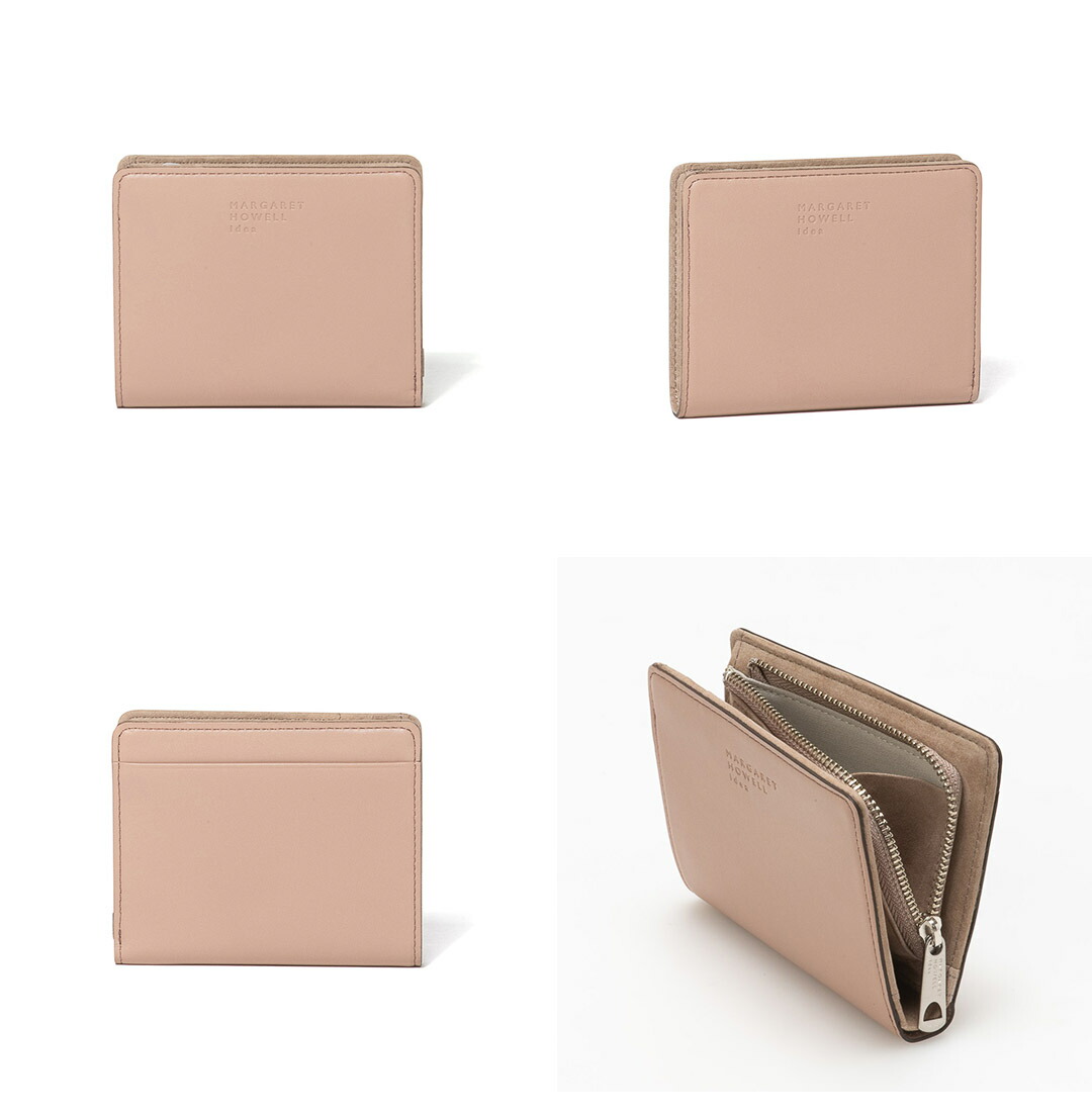 マーガレットハウエルアイデア 折り財布 L字ジップ ブラウン 新品 レザー 本革 MARGARET HOWELL idea ダイン L字ファスナー折り財布 商品｜THE