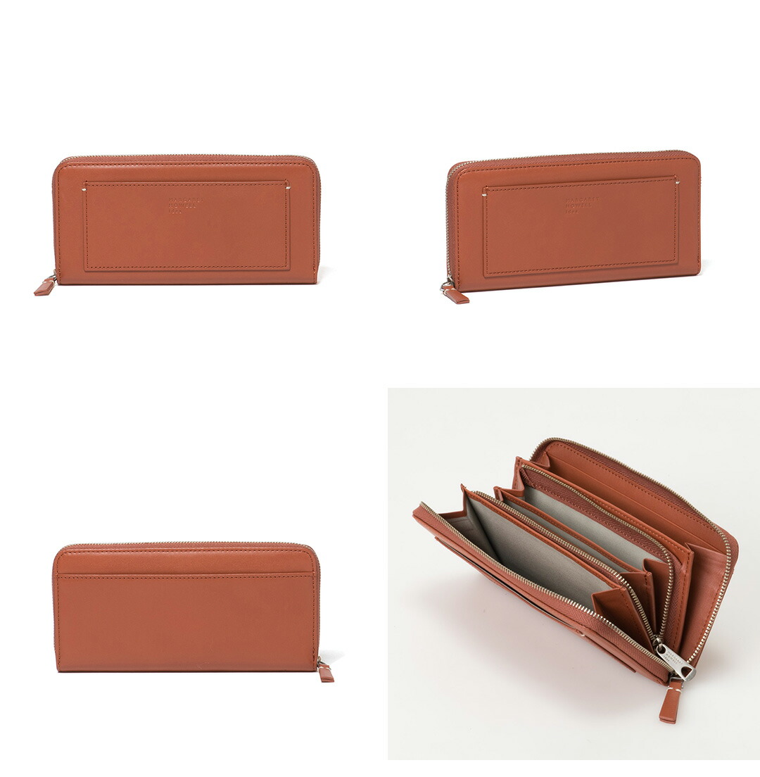 新品　展示品　マーガレットハウエル 長財布 レザー キャメル　茶色 財布 h6 MARGARET HOWELL idea ベンジャミン 長財布 商品｜THE BAGMANIA