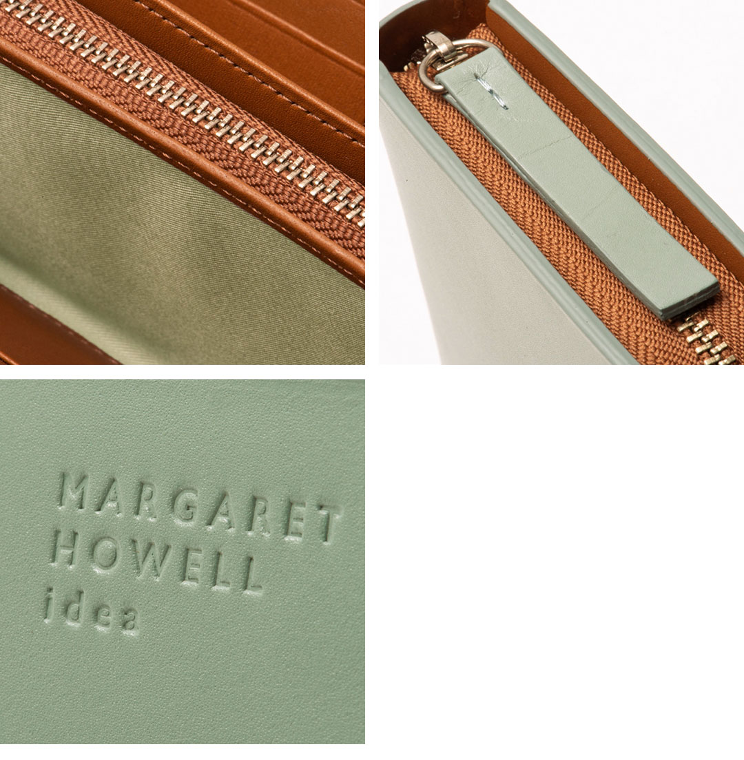 ○★新品未使用　マーガレットハウエルアイデア　ベンジャミン　長財布　グレー MARGARET HOWELL idea（マーガレット ハウエル アイデア） 【正規販売