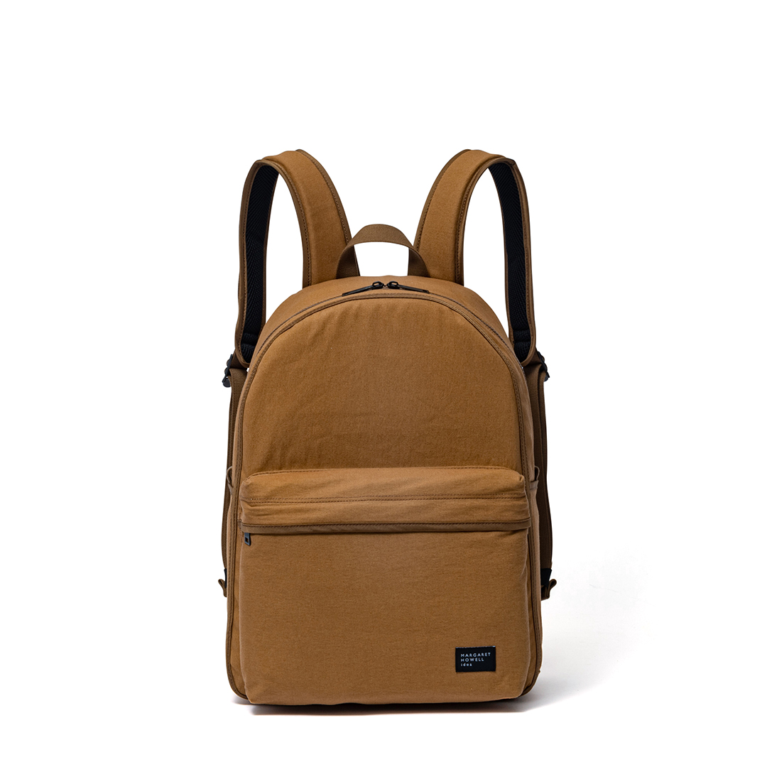 極美品 マーガレットハウエル 巾着 リュック バックパック バケツ型 ブラウン MARGARET HOWELL】ポケッタブルバックパック|B3JD4Y01|Go to by