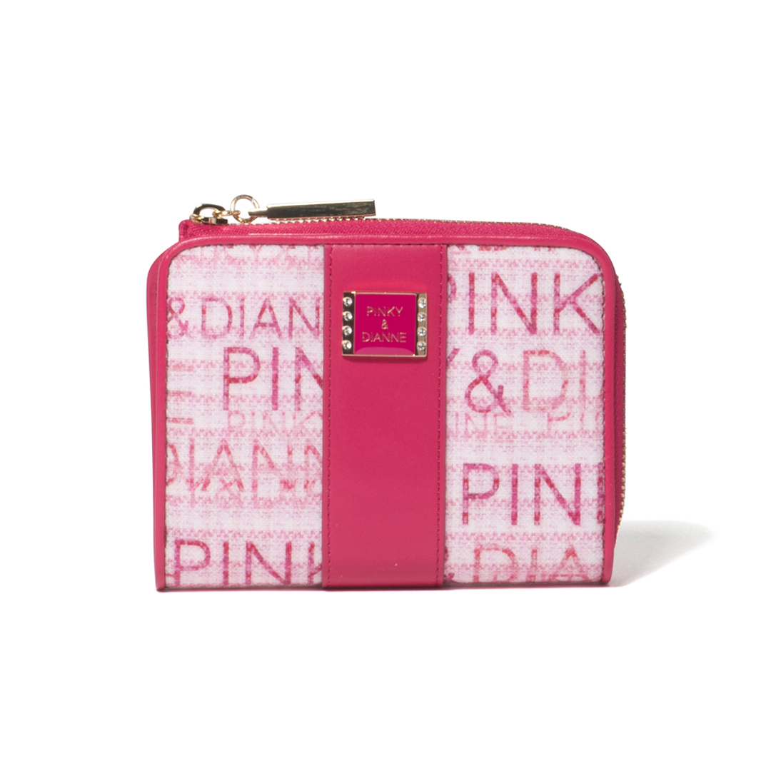 【正規販売店】PINKY&amp;DIANNE ミックスツイード L字ファスナー折り財布 ［ピンキー＆ダイア...