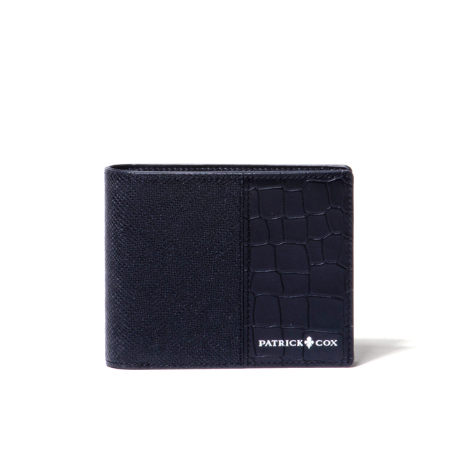 PATRICK COX 二つ折り財布 エンボス加工 牛革 PATRICK COX 【正規販売店】PATRICK エンボスレザー