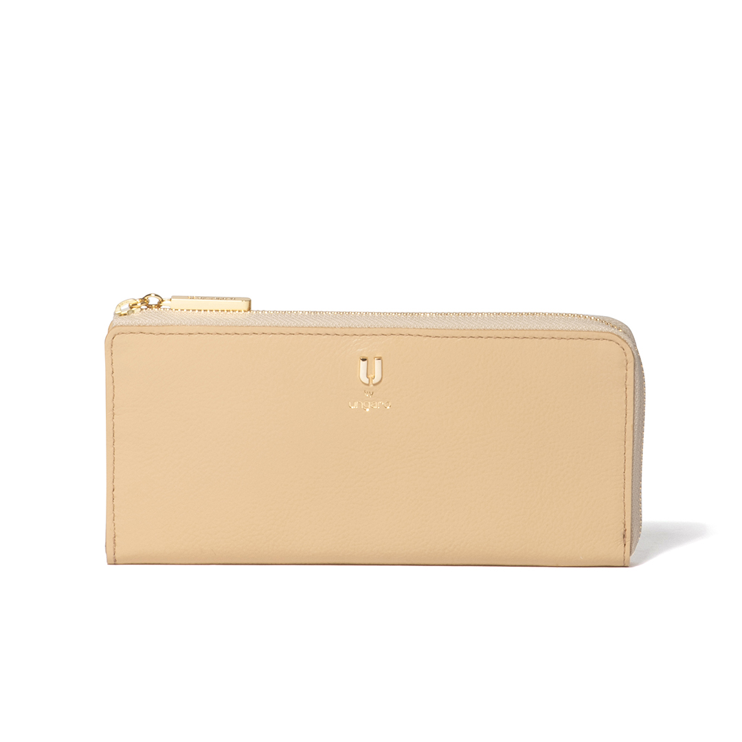 U BY UNGARO(ユー バイ ウンガロ）長財布　ゴールドベージュ　未使用品 U by Ungaro 【正規販売店】U ungaro アイガー 口金長財布