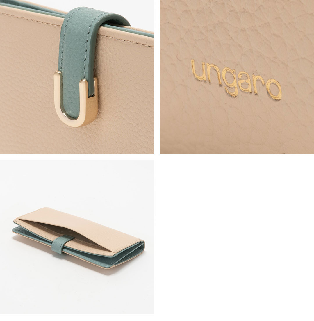 最終！新品U by ungaro⚫︎ユーバイウンガロ⚫︎アイガー⚫︎定価15,400 U by Ungaro 【正規販売店】U ungaro シルヴィー 二つ折り長財布