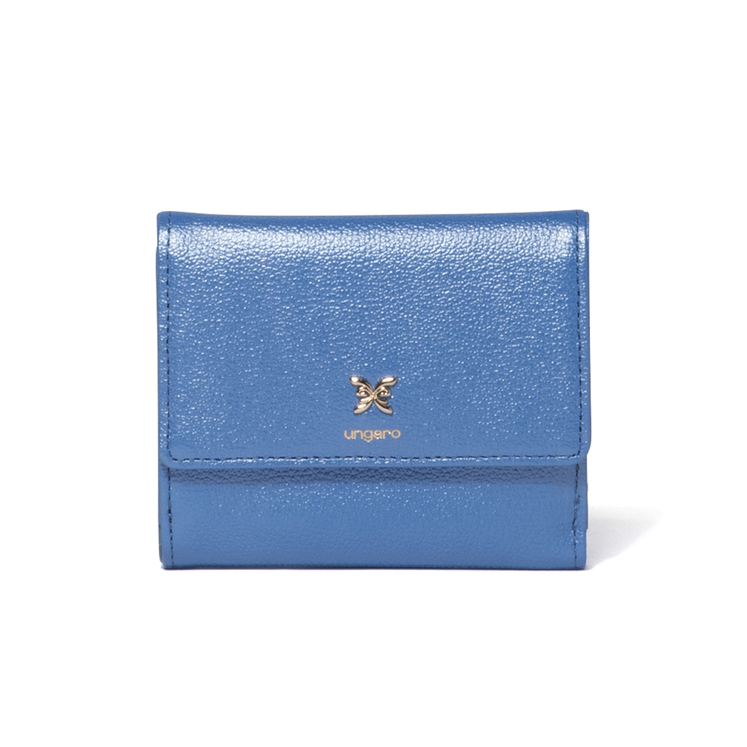 U by ungaro 青 二つ折り財布 U by Ungaro 【正規販売店】U by ungaro オルガ BOX折り財布 ［ユー