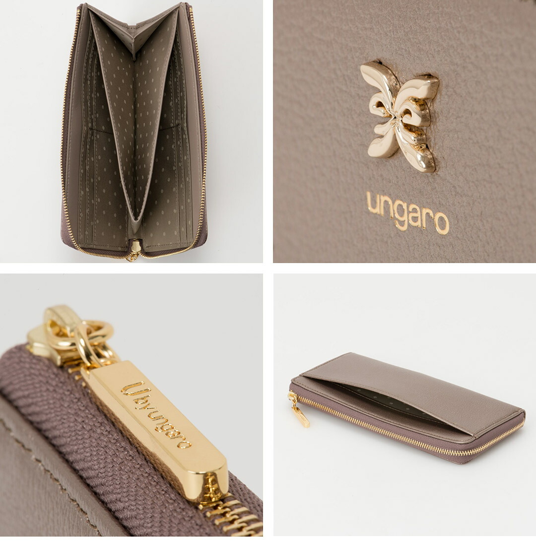 Ungaro ウンガロ　置物　レア　非売品　金属製置物　M１２８５ U by Ungaro 【正規販売店】U by ungaro パピヨン L字ファスナー長財布