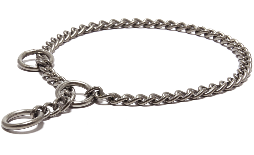 2.4mm/55cm＞チタンチョークチェーン（ラウンド） : ブラックラブ