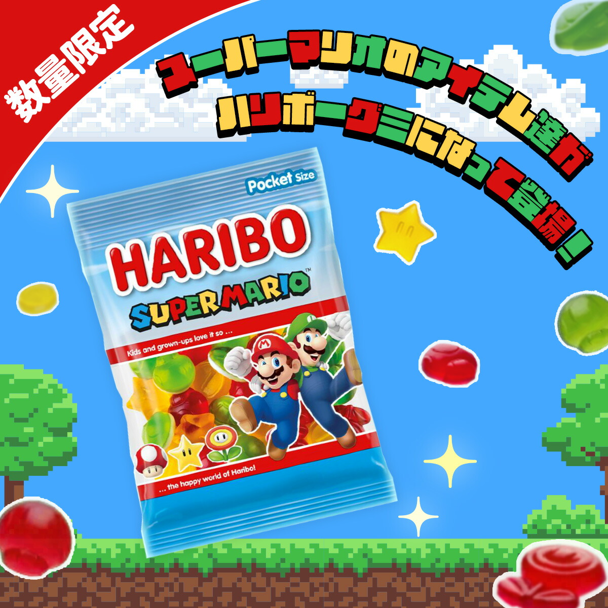 ハリボー HARIBOスーパーマリオ SUPER MARIO - 菓子