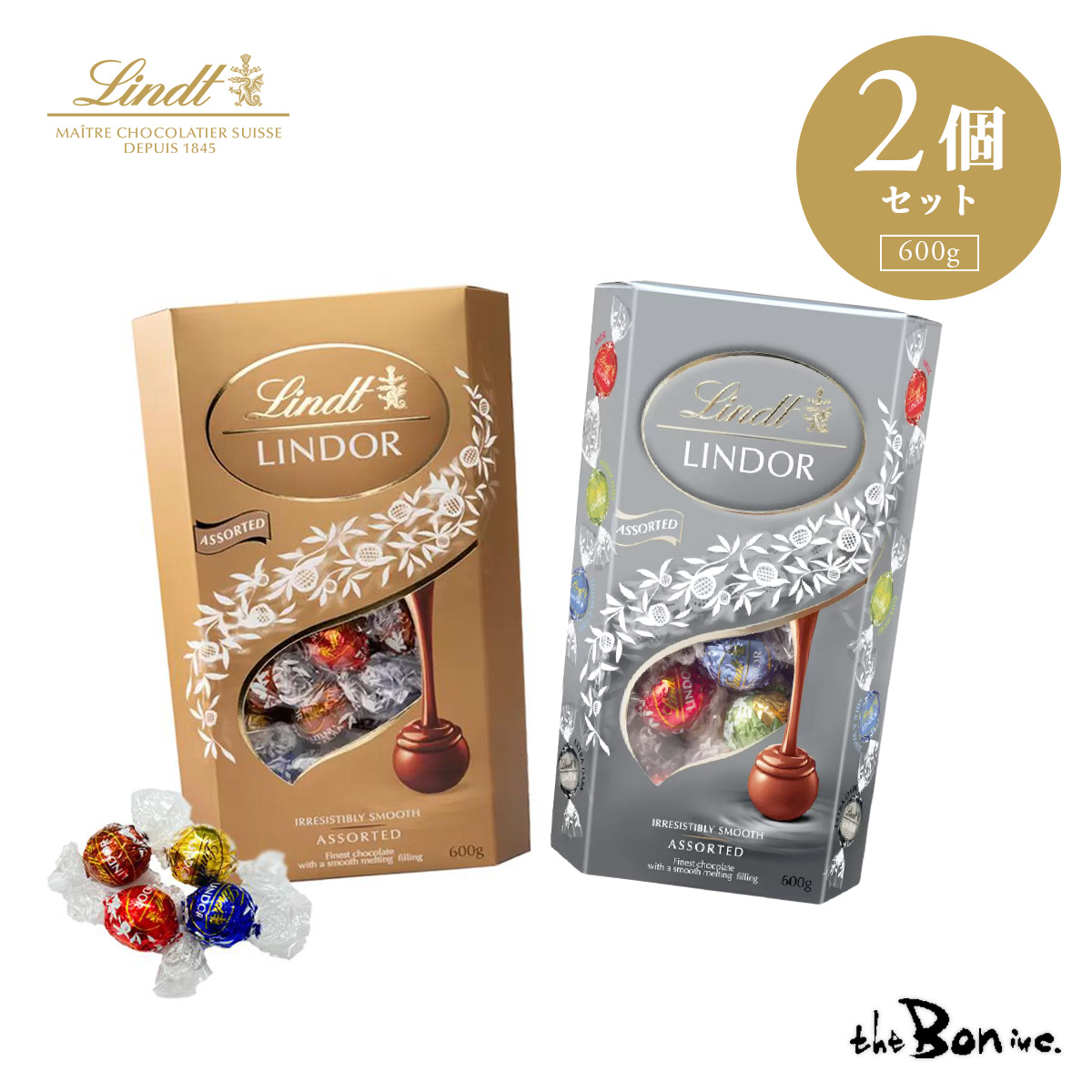 コストコ リンツリンドールチョコ ゴールドアソート4種24個① - 菓子