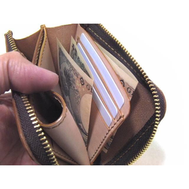 栃木レザー 財布 メンズ レディース 本革 L字ファスナー コンパクト