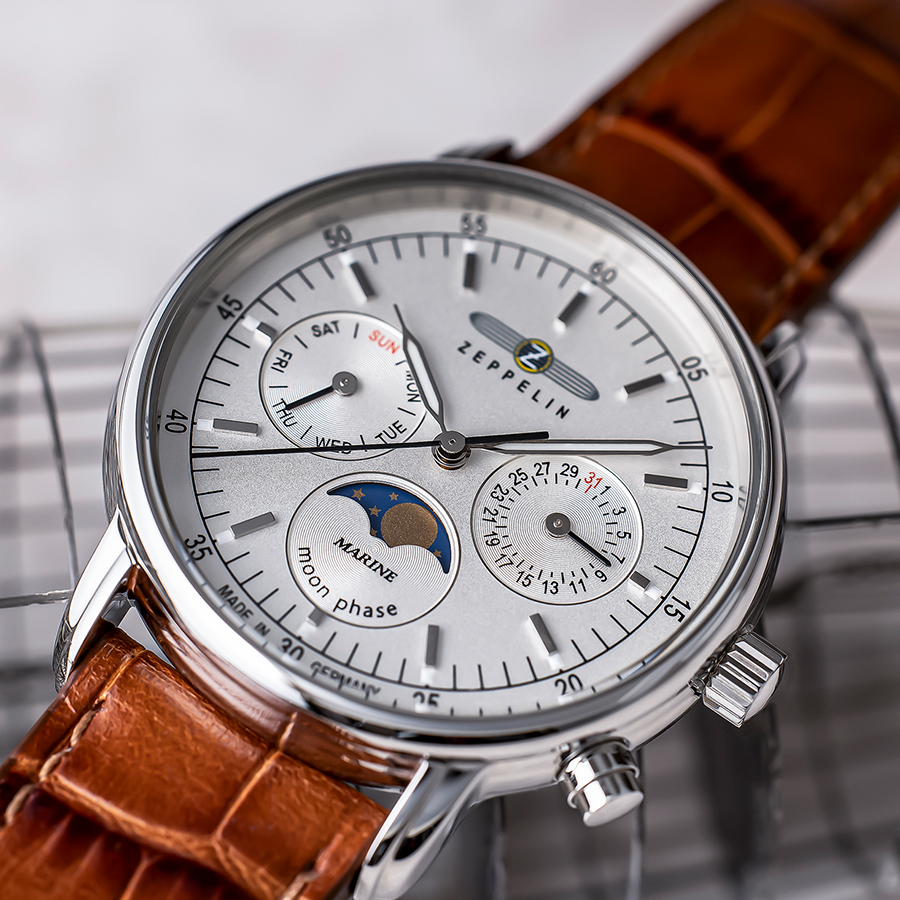 ツェッペリン LZ14 マリーネ 36mm ムーンフェイズ 8635-3 メンズ