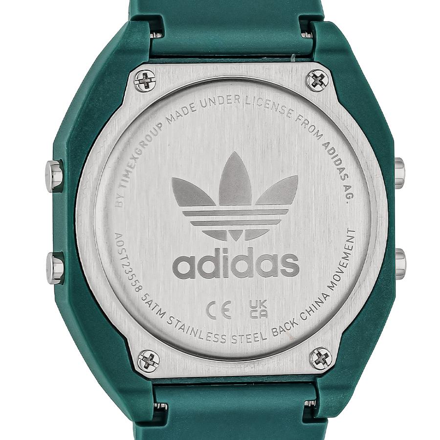 adidas アディダス STREET ストリート DIGITAL TWO デジタルツー AOST23558 メンズ レディース 腕時計 電池式 デジタル 樹脂ベルト グリーン｜theclockhouse-y｜05