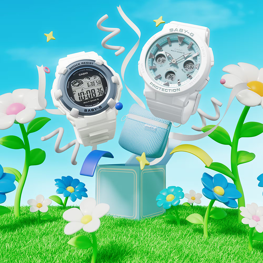 BABY-G スプリングパッケージ 2025 BGR-3003SP-7JR レディース 腕時計 電波ソーラー デジタル 樹脂バンド ホワイト 国内正規品 カシオ | BABY-G | 05