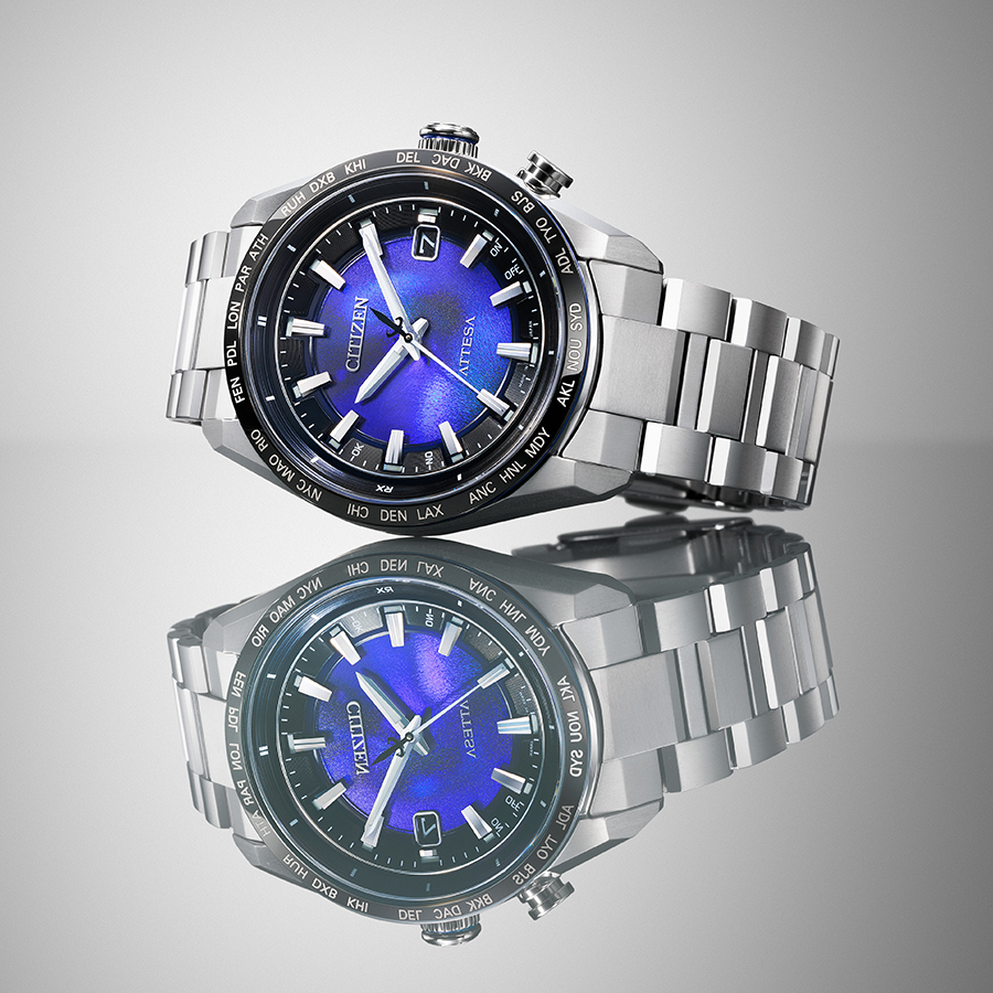 6月5日発売/予約 シチズン アテッサ ACT Line UNITE with BLUE 2025 限定モデル 青の時 CB0288-65L メンズ 腕時計 ソーラー 電波  3針 スーパーチタニウム | ATTESA（CITIZEN） | 08