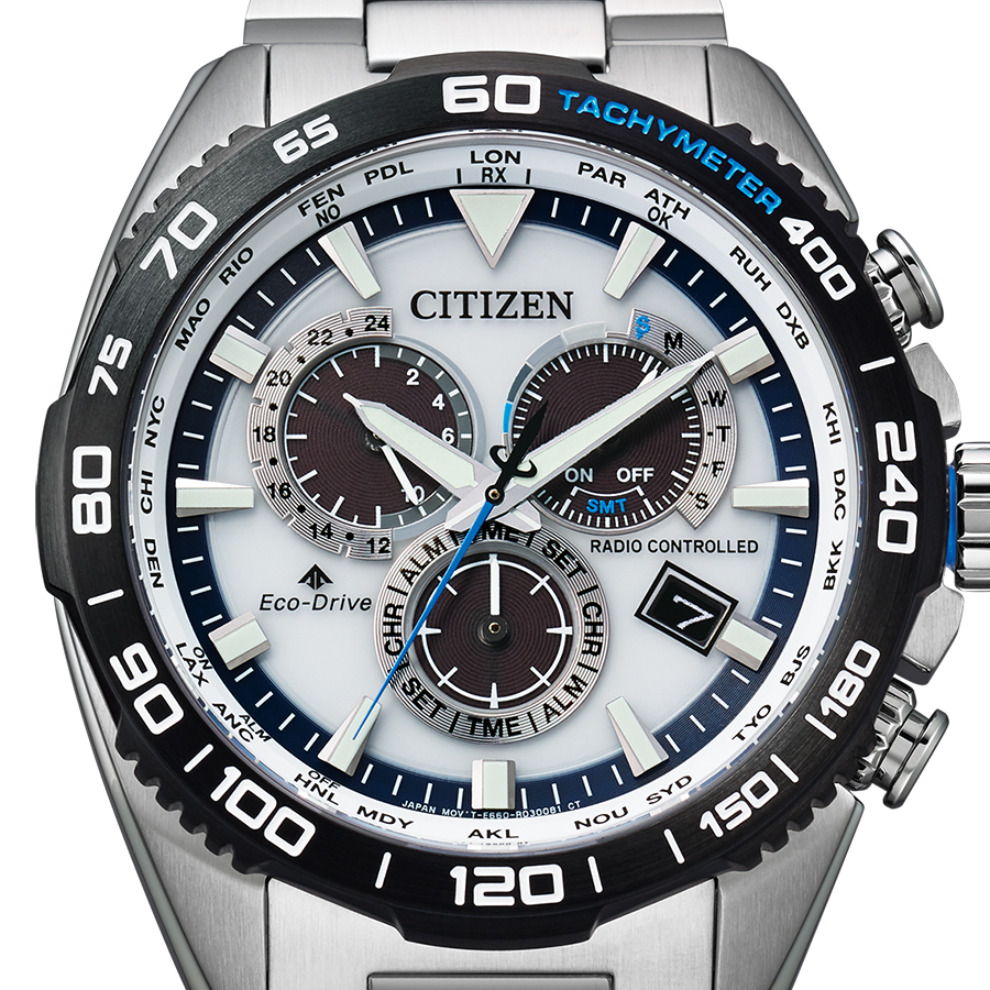 シチズン プロマスター ランドシリーズ モータースポーツデザイン CB5034-91A メンズ 腕時計 ソーラー 電波 ホワイトダイヤル | PROMASTER | 02