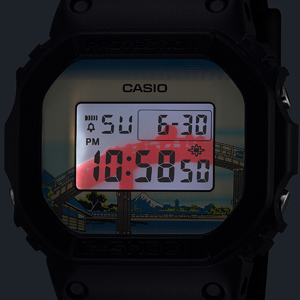 G-SHOCK 葛飾北斎 山下白雨 DW-5600KHSH25-1JR メンズ 腕時計 電池式
