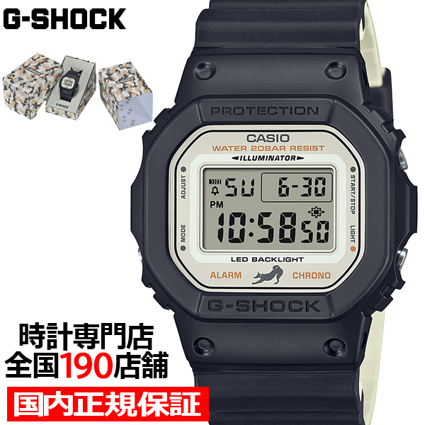 Yahoo! Yahoo!ショッピング(ヤフー ショッピング)9月27日発売 G-SHOCK Shiba Inu 柴犬 黒柴 DW-5600SHB-1JR メンズ 腕時計 電池式 デジタル スクエア 樹脂バンド 日本製 国内正規品 カシオ