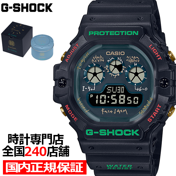 G-SHOCK FACETASM コラボレーションモデル DW-5900FA-1JR メンズ 腕時計 電池式 デジタル 落合宏理 反転液晶 国内正規品 カシオ