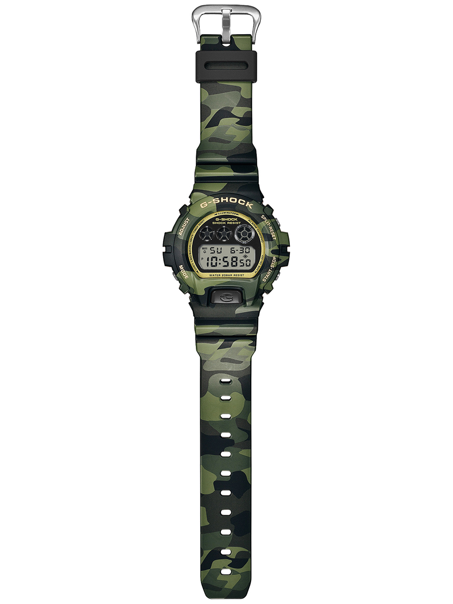 G-SHOCK 6月19日発売 ボールドカモシリーズ カモ & ゴールド DW