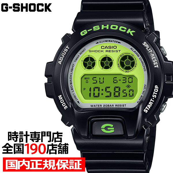 9/2価格改定 G-SHOCK CRAZY COLORS 2024 ブラック ライムグリーン DW-6900RCS-1JF メンズ 腕時計 電池式 デジタル ラウンド トリグラム 国内正規品 カシオ